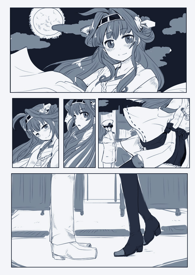 admiral and kongou (kantai collection) drawn by lr_hijikata