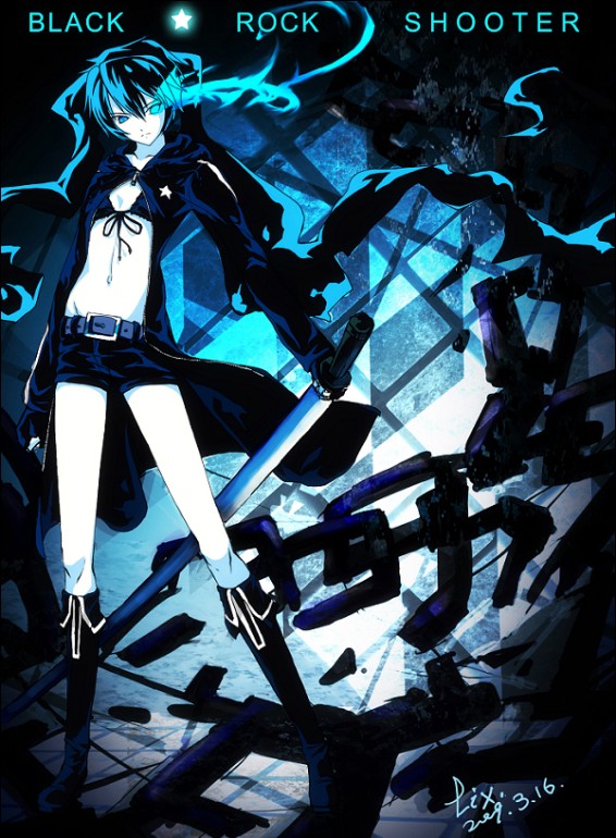 black rock shooter (black rock shooter) drawn by ryuuzaki_ichi