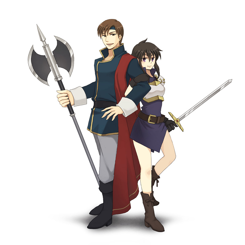 larcei and iuchar (fire emblem and 1 more) drawn by futatsuki_(perfect_lovers)