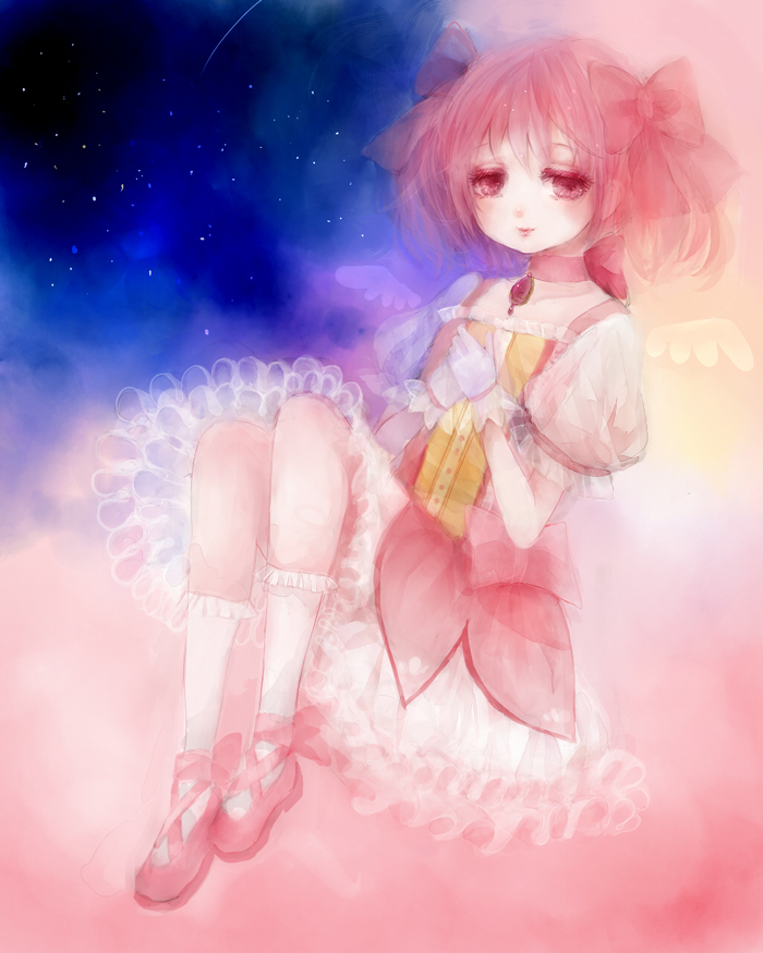 kaname madoka (mahou shoujo madoka magica) drawn by shimako_(alicianna)