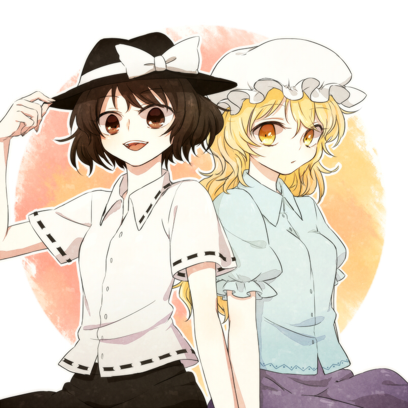 usami renko and maribel hearn (touhou and 1 more) drawn by hiwokawa