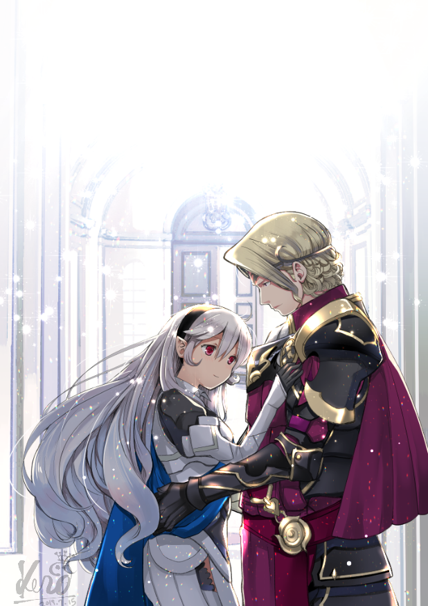 female corrin and xander (fire emblem and 1 more) drawn by kero_sweet