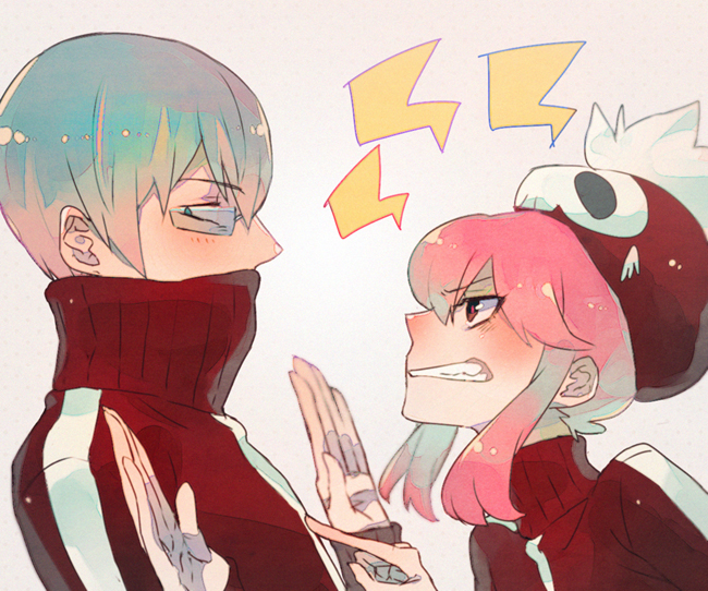 jakuzure nonon and inumuta houka (kill la kill) drawn by mochika