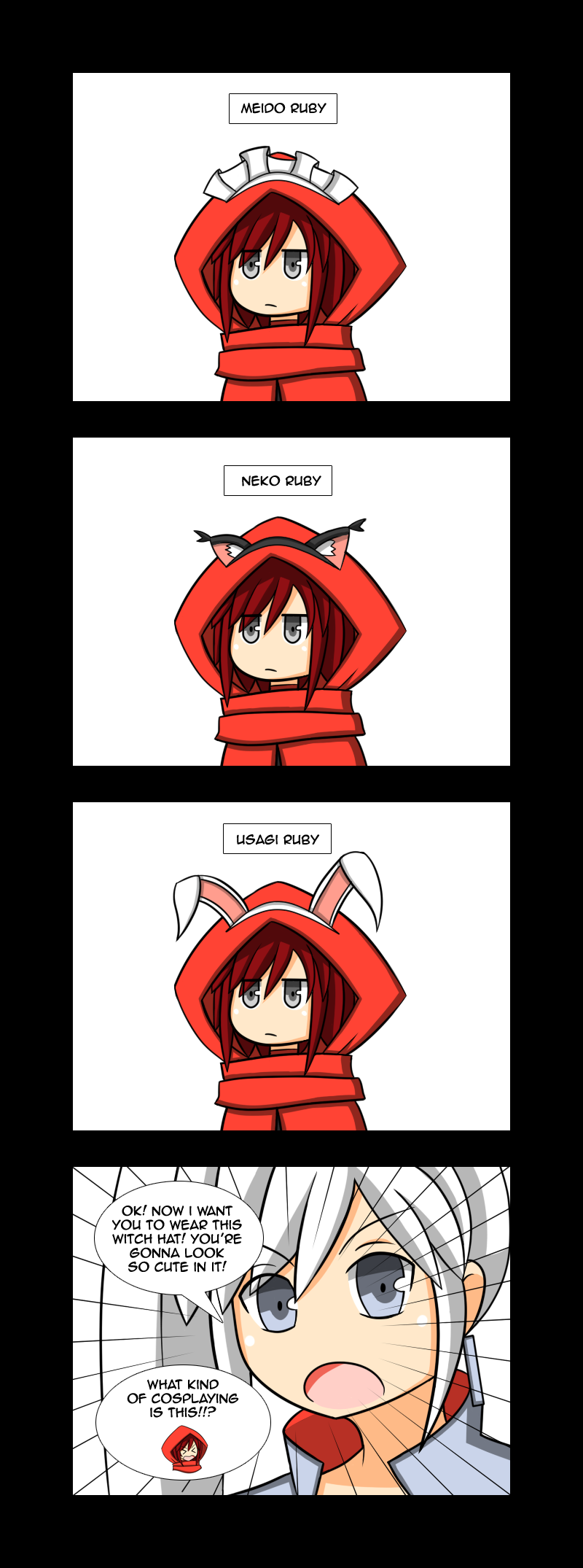 ruby rose and weiss schnee (rwby) drawn by lunarisaileron