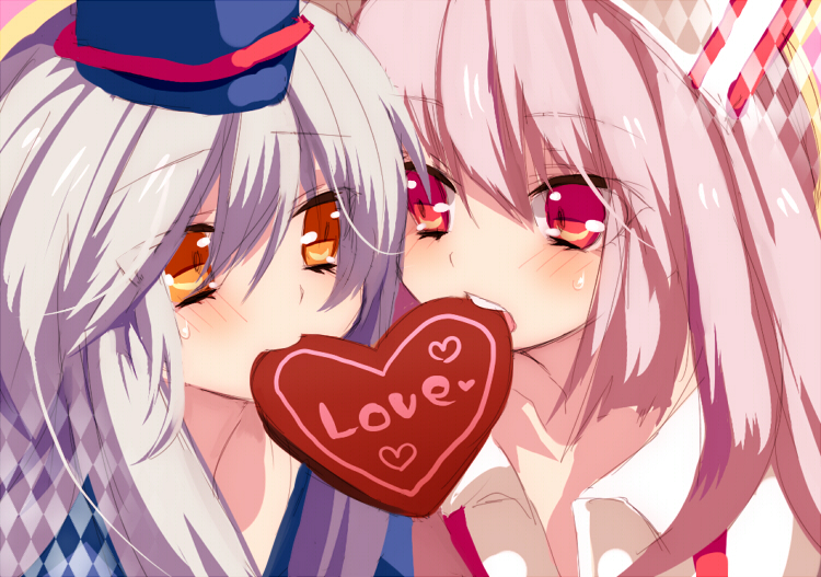 fujiwara no mokou and kamishirasawa keine (touhou) drawn by nochita_shin