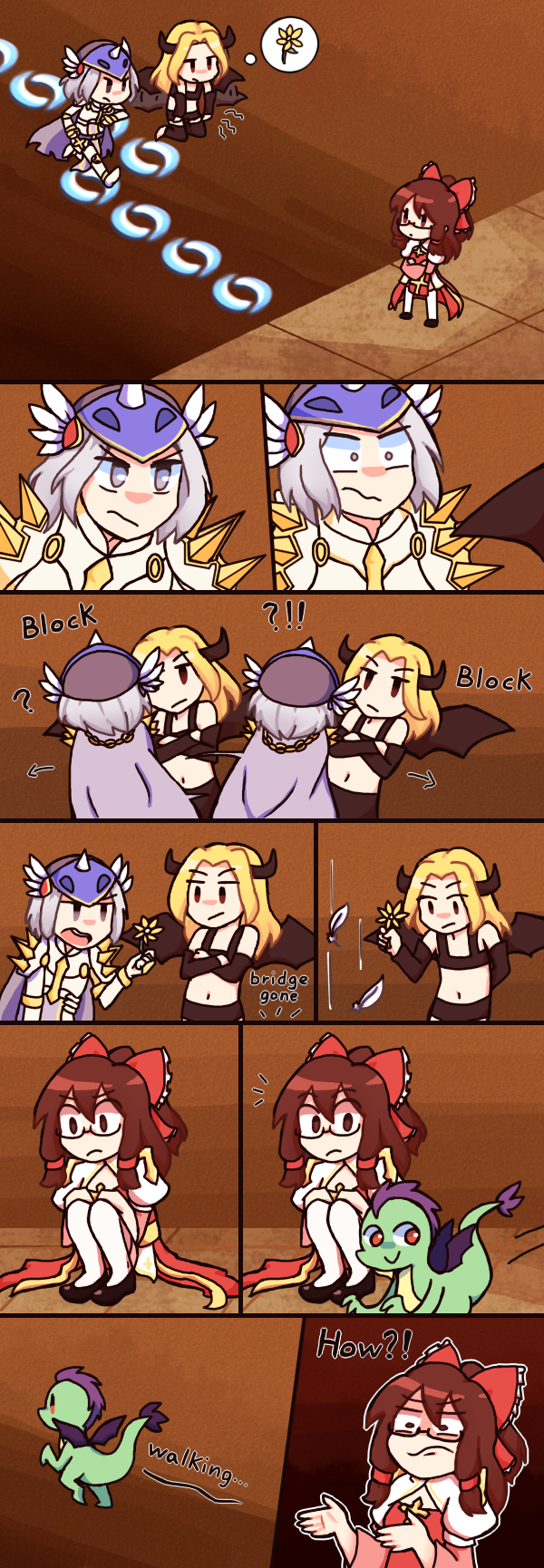 arch bishop, rune knight, and incubus (ragnarok online) drawn by blckbrd17