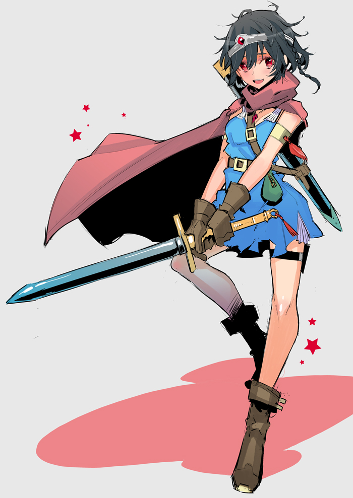 roto and heroine (original and 2 more) drawn by tajima_ryuushi