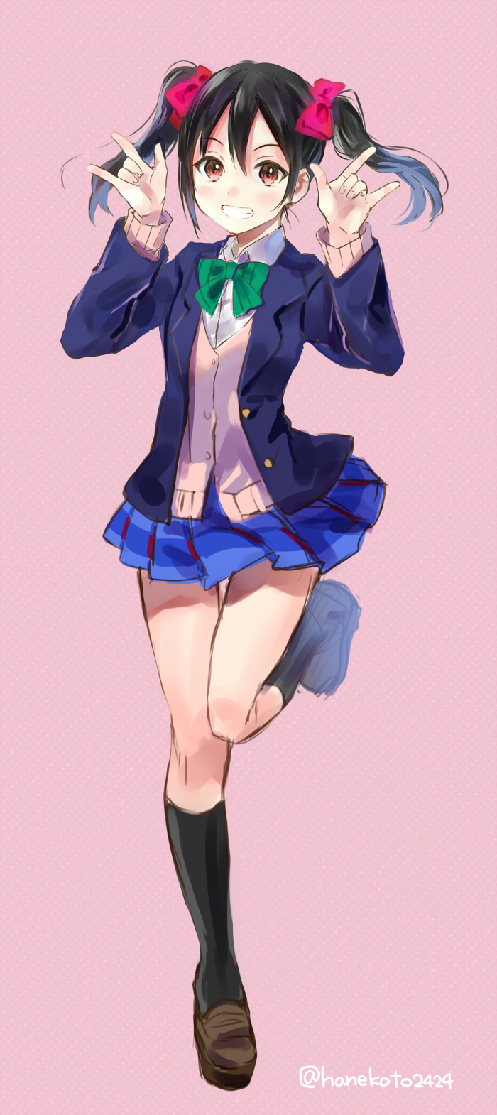 yazawa nico (love live! and 1 more) drawn by hanekoto