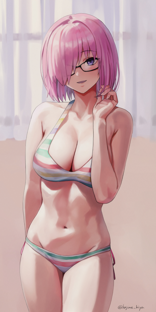 mash kyrielight (fate and 1 more) drawn by kiya_hajime