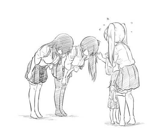 kaga, akagi, zuikaku, and shoukaku (kantai collection) drawn by sakimiya_(inschool)