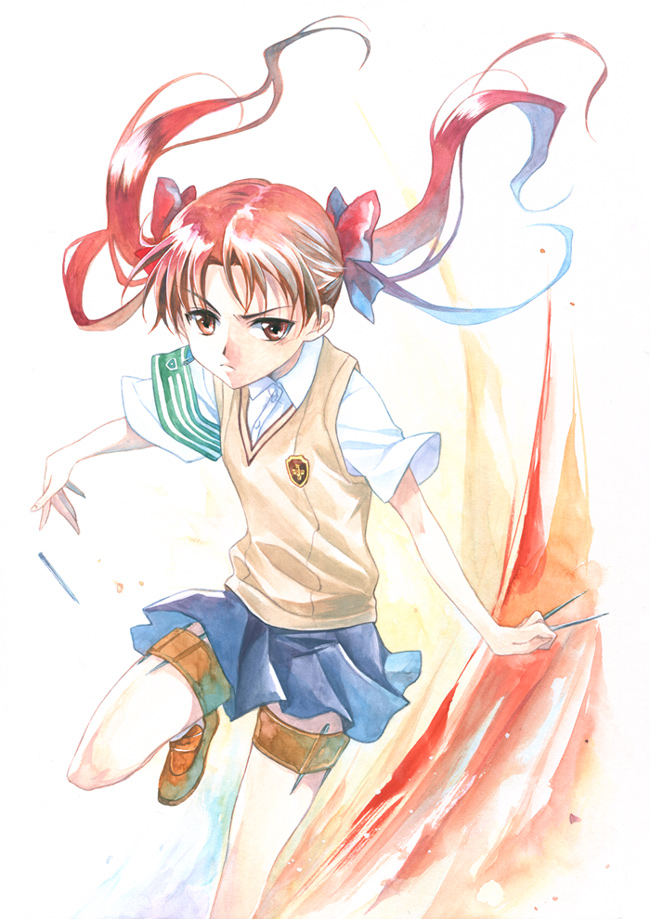 shirai kuroko (toaru majutsu no index and 1 more) drawn by agahari