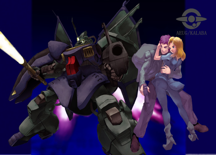 amuro ray, beltorchika irma, and dijeh (gundam and 1 more) drawn by 30ml