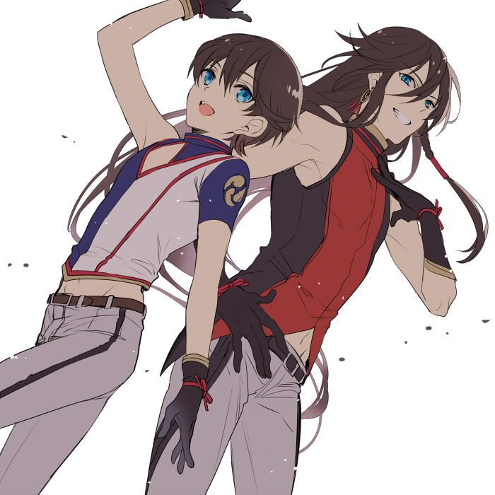 izumi-no-kami kanesada and horikawa kunihiro (touken ranbu) drawn by kuroemon