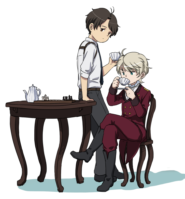 slaine troyard and kaizuka inaho (aldnoah.zero) drawn by semillon