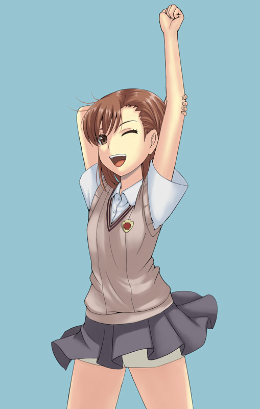 misaka mikoto (toaru majutsu no index and 1 more) drawn by chiko_(kanhogo)