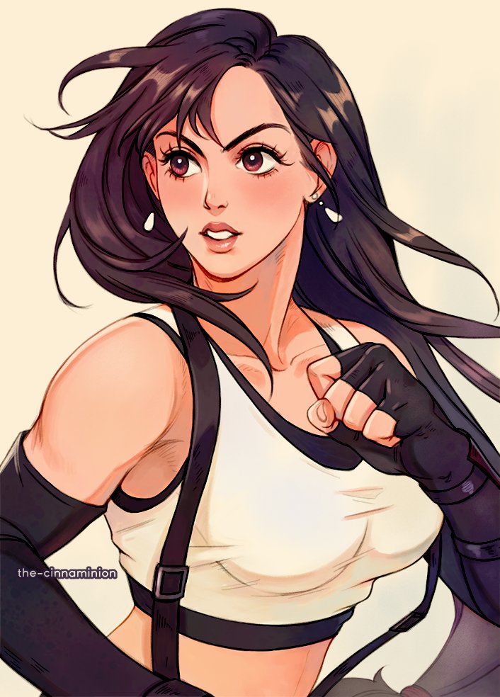 tifa lockhart (final fantasy and 2 more) drawn by thar_chandran