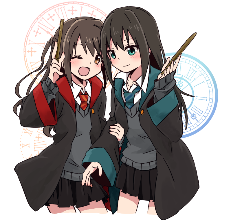 shibuya rin and shimamura uzuki (idolmaster and 3 more) drawn by amaiwashi