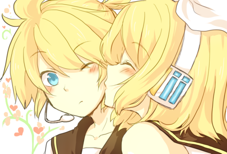 kagamine rin and kagamine len (vocaloid) drawn by tubomizaki