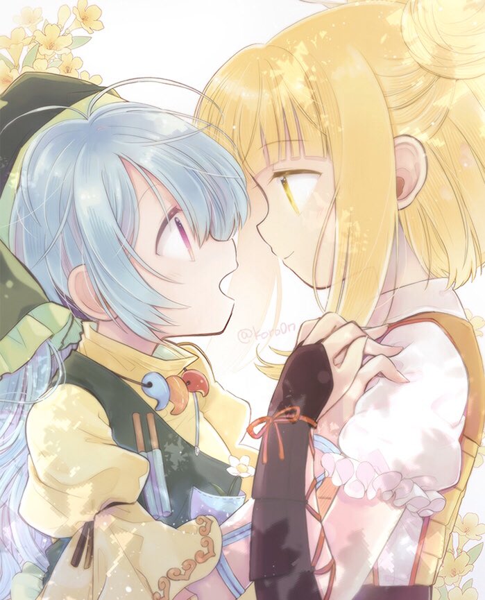 haniyasushin keiki and joutouguu mayumi (touhou) drawn by biyon