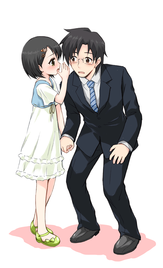 producer and sasaki chie (idolmaster and 1 more) drawn by marugoshi_(54burger)