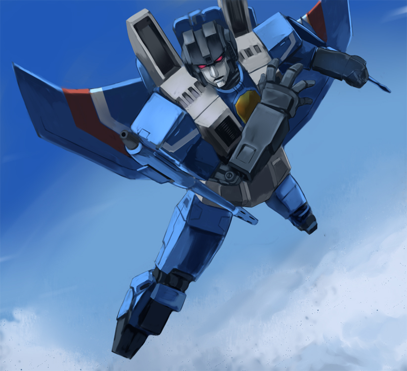 thundercracker (transformers and 1 more) drawn by iwaya
