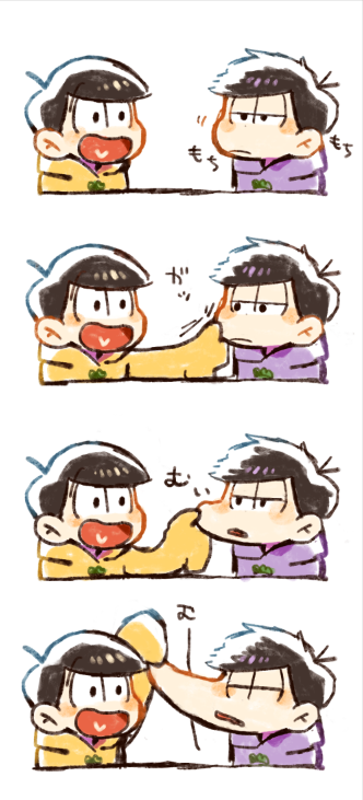 matsuno ichimatsu and matsuno jyushimatsu (osomatsu and 1 more) drawn by kuri_(shibimame)