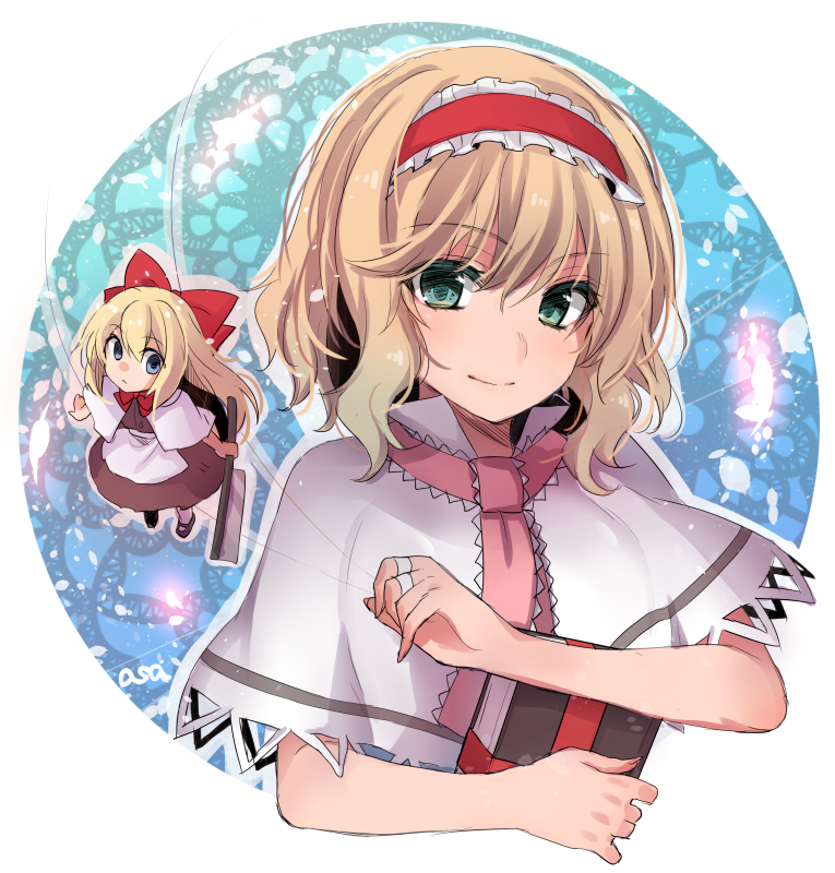 alice margatroid and shanghai doll (touhou) drawn by asa_(coco)