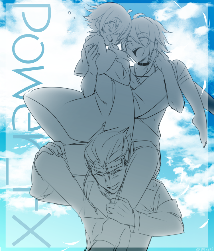 oliver, yohioloid, and big al (vocaloid) drawn by minahoshi_taichi