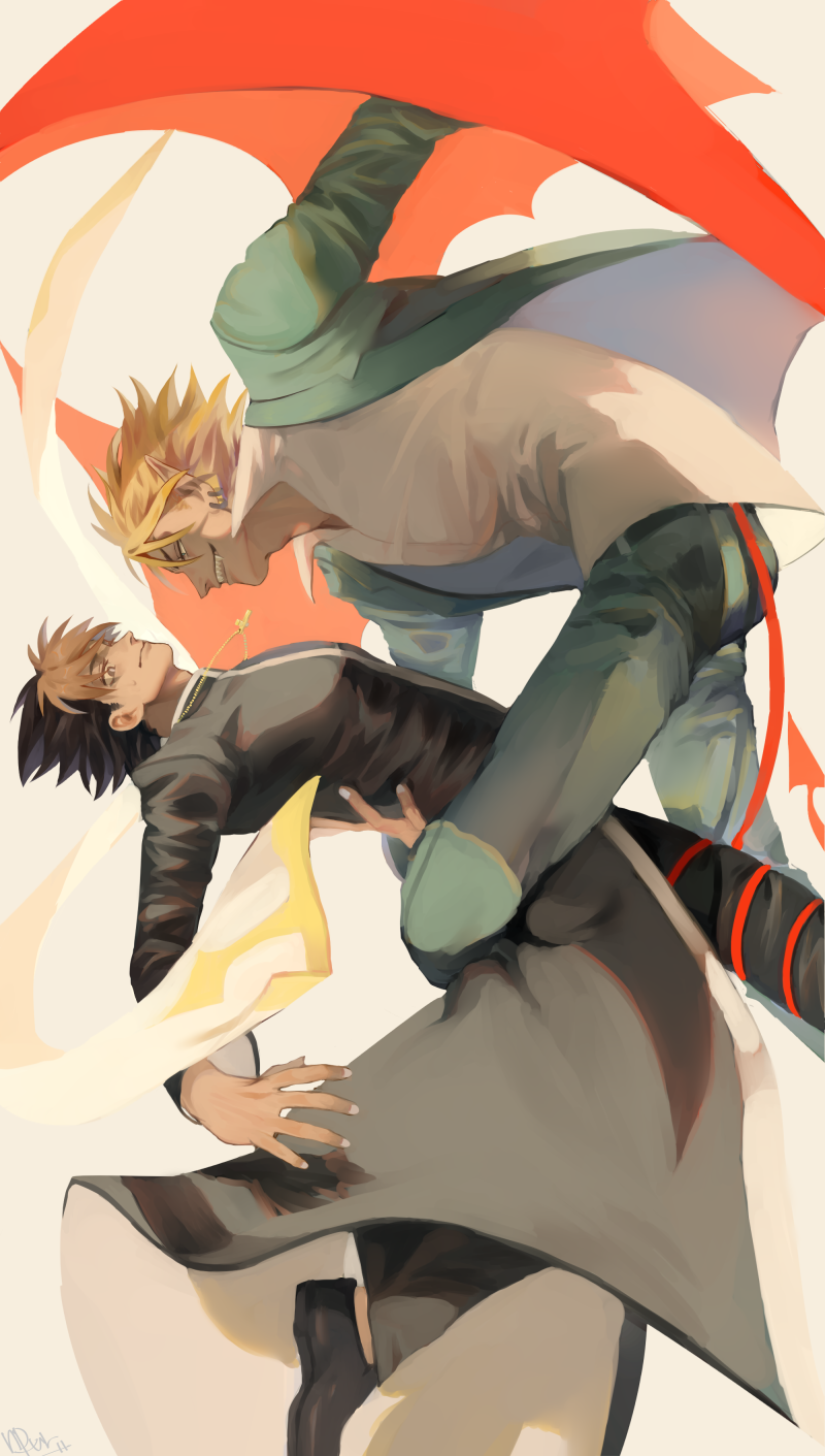kobayakawa sena and hiruma youichi (eyeshield 21) drawn by nururu_(nururururu11)