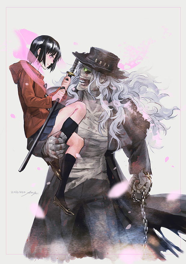 yamoto koki and genocide (ninja slayer) drawn by taki_zen'ichi