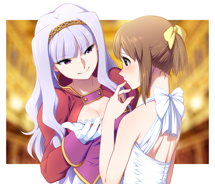 shijou takane and hagiwara yukiho (idolmaster) drawn by sat_(yukipoha)