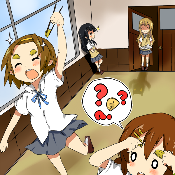 akiyama mio, hirasawa yui, tainaka ritsu, and kotobuki tsumugi (k-on!) drawn by haru_(goalstyle)