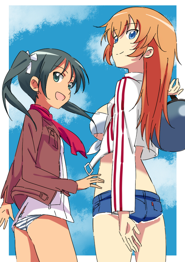 charlotte e. yeager and francesca lucchini (world witches series and 1 more) drawn by banzai_nekomimi