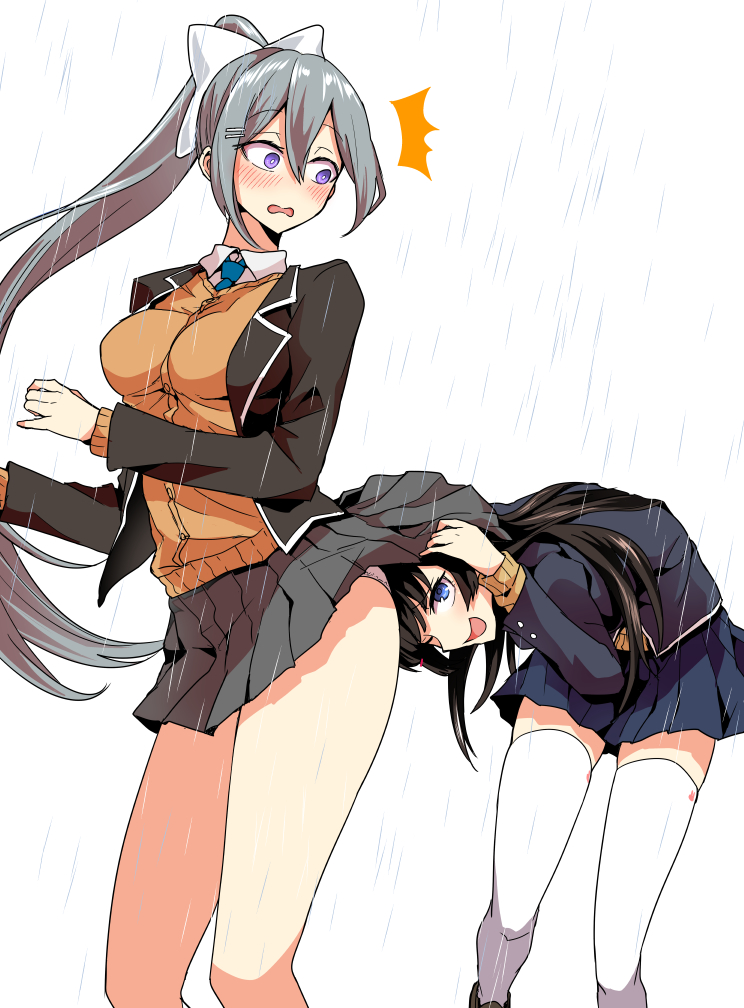 tsukino mito and higuchi kaede (nijisanji) drawn by ricochet-gou
