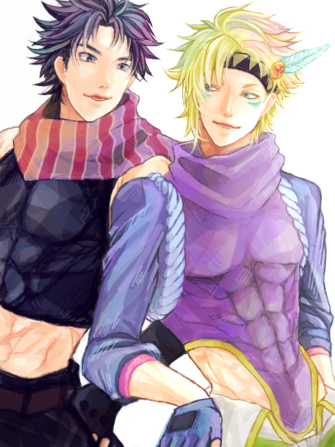 joseph joestar and caesar anthonio zeppeli (jojo no kimyou na bouken and 1 more) drawn by miyaru