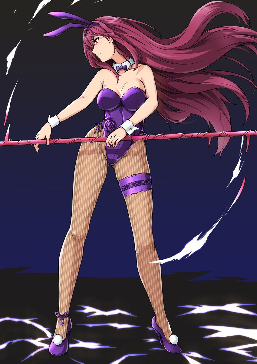 scathach (fate and 1 more) drawn by haruhisky