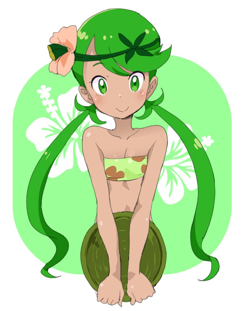mallow (pokemon and 1 more) drawn by ookamiuo
