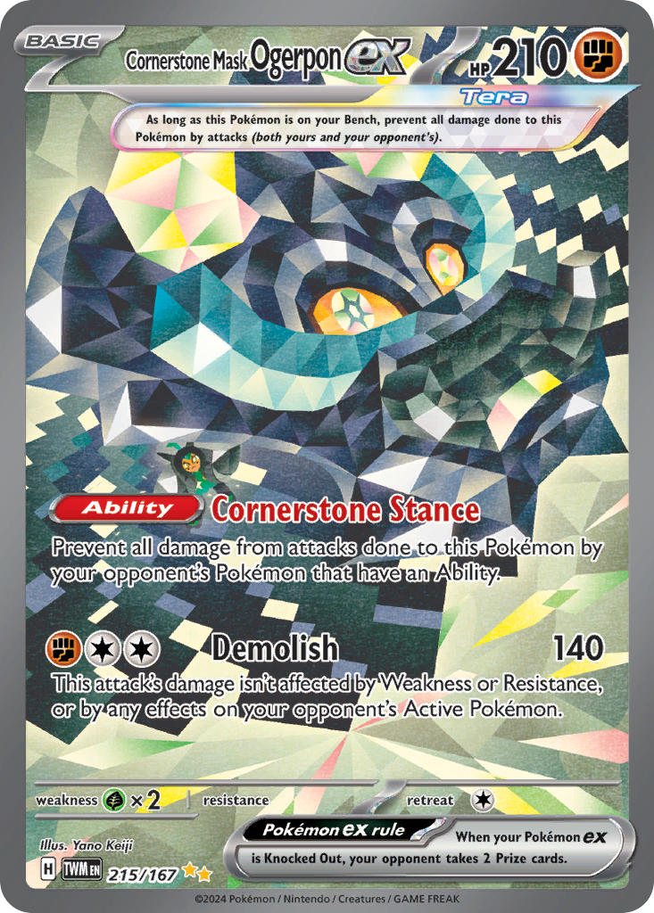ogerpon (pokemon and 1 more) drawn by keiji_yano
