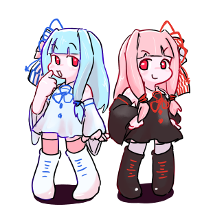 kotonoha akane and kotonoha aoi (voiceroid) drawn by saruyama_ushirou