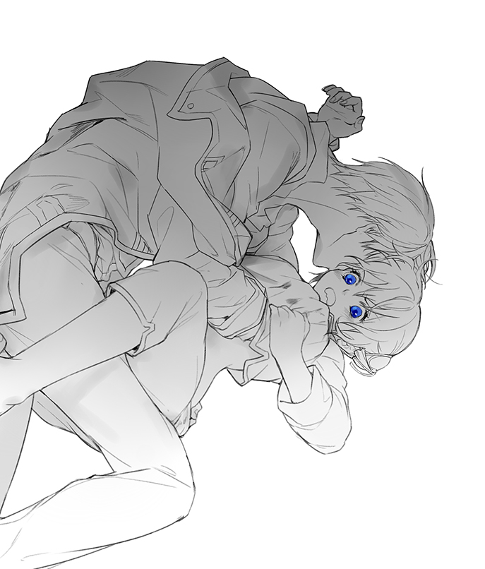 kagura and okita sougo (gintama) drawn by loli_bushi