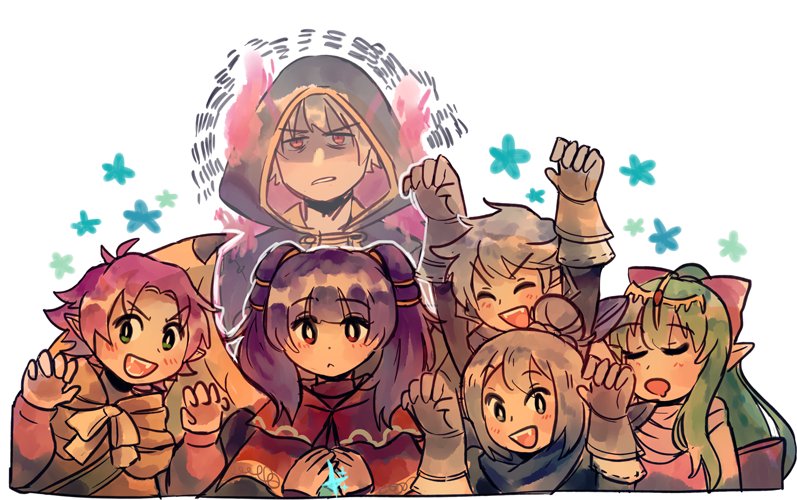 female robin, tiki, male robin, myrrh, fae, and 2 more (fire emblem and 6 more) drawn by mimiblargh