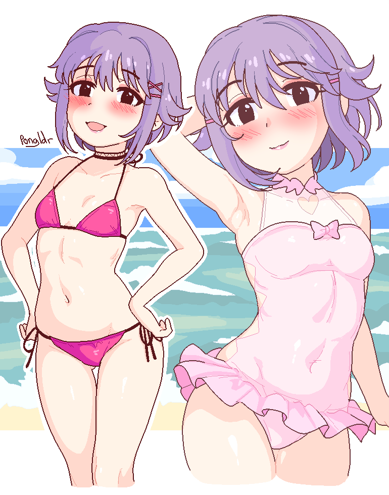koshimizu sachiko (idolmaster and 1 more) drawn by pongldr
