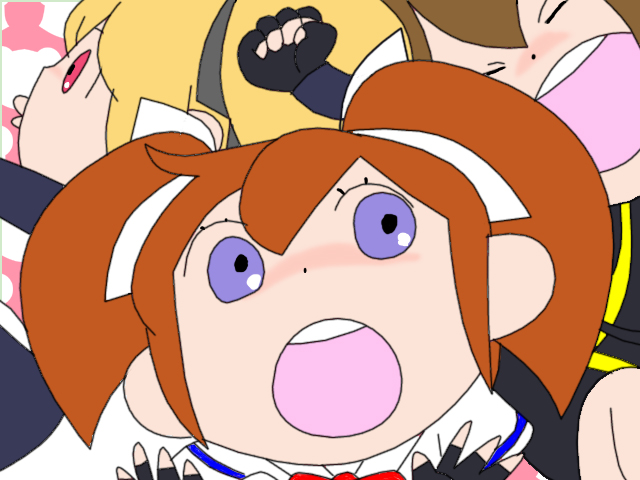 fate testarossa, takamachi nanoha, and yagami hayate (lyrical nanoha and 2 more) drawn by 3gs and negative_(artist)