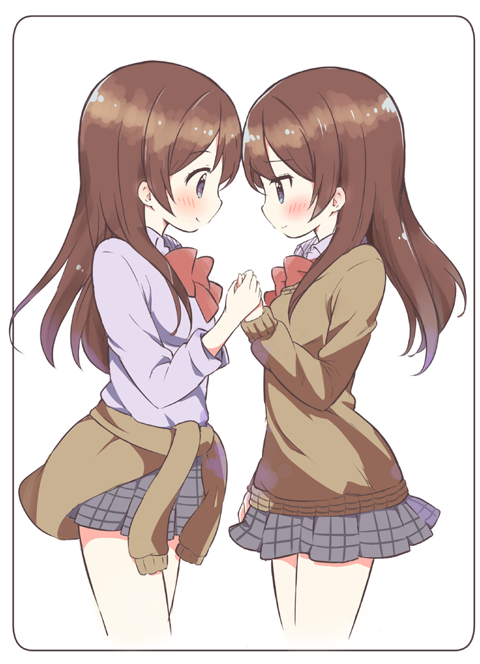 satou fuyuka and hazuki (2 x kanojo) drawn by saku_usako_(rabbit)