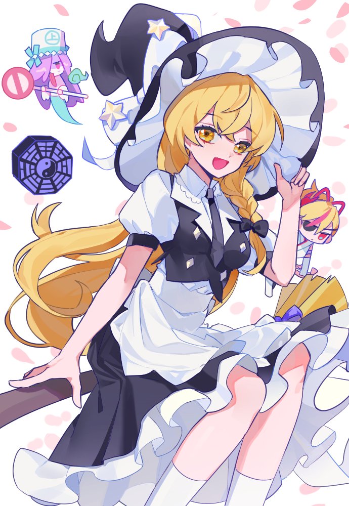kirisame marisa, rin, and silencer (touhou and 1 more) drawn by cjsdh1000