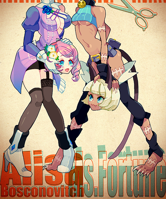 ms. fortune and alisa boskonovich (tekken and 1 more) drawn by puteru