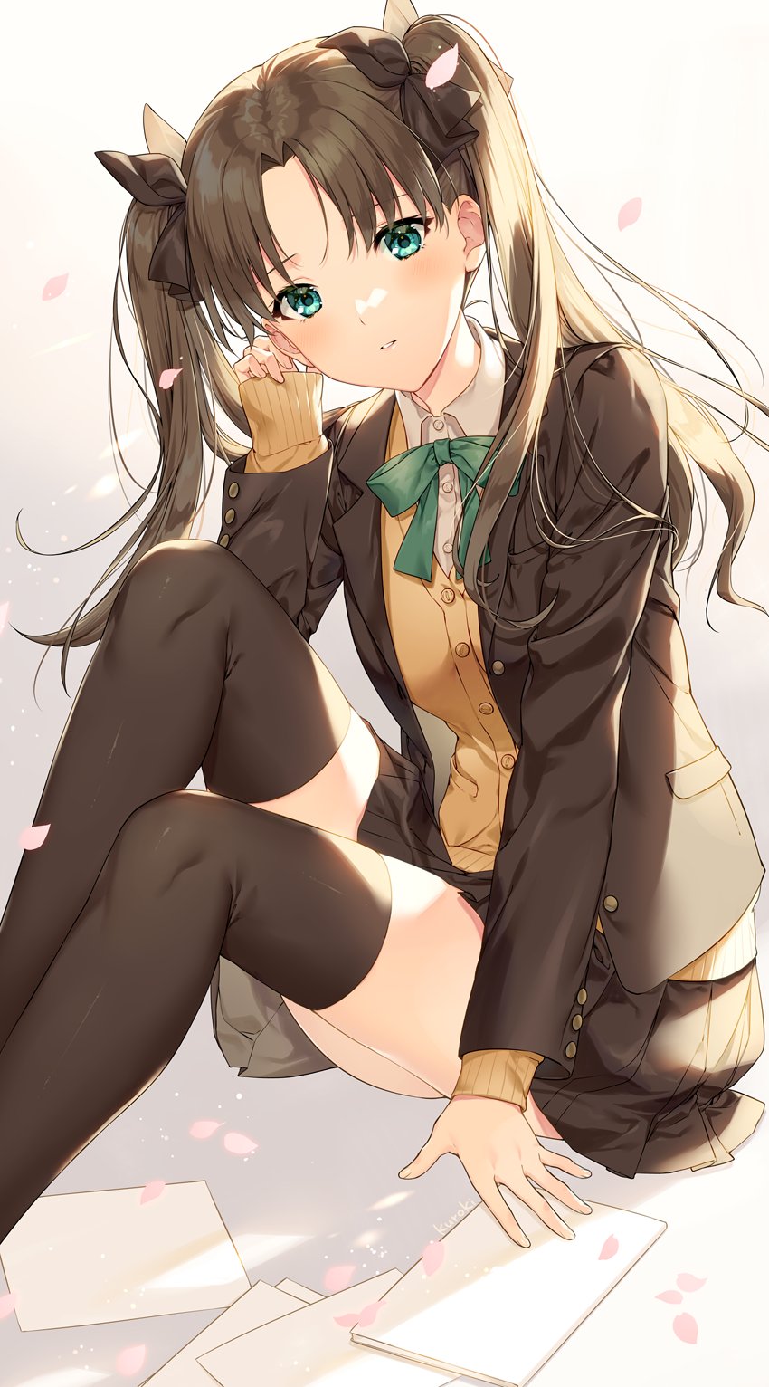 tohsaka rin (fate and 2 more) drawn by kuroki_(ma-na-tu)
