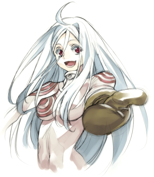 shiro (deadman wonderland) drawn by creayus and nabe_(crow's_head)