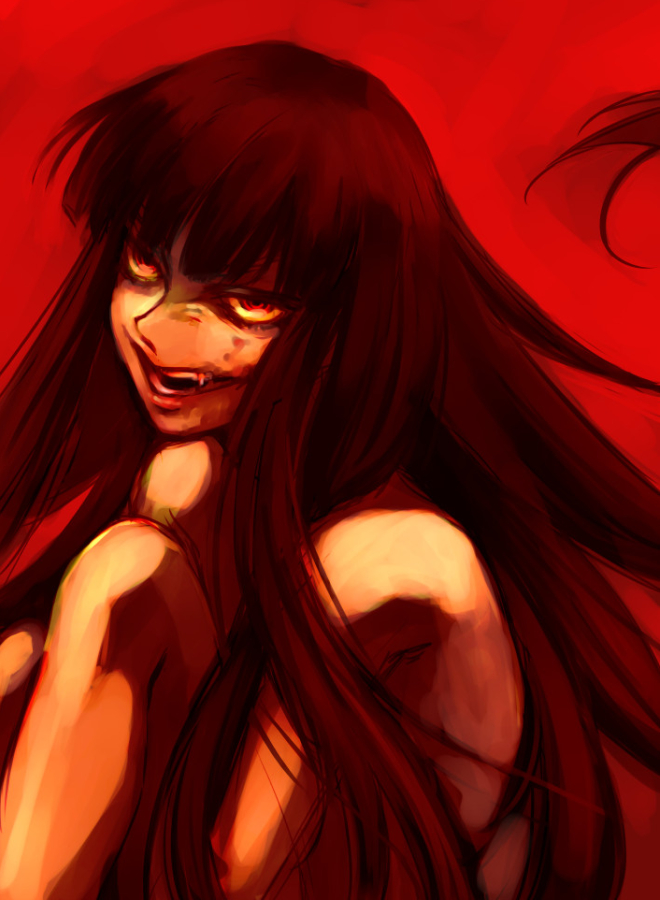 alucard and girlycard (hellsing and 1 more) drawn by kabane_(follabi)