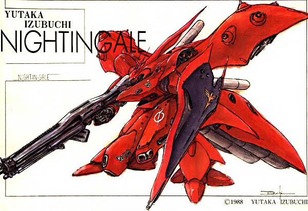nightingale (gundam and 2 more) drawn by izubuchi_yutaka